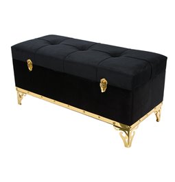 Bench Faido S, black, 80x35x35cm