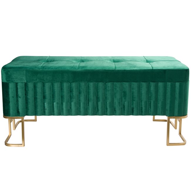 Bench Faro L, green, 110x40x47cm