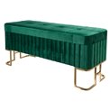 Bench Faro L, green, 110x40x47cm