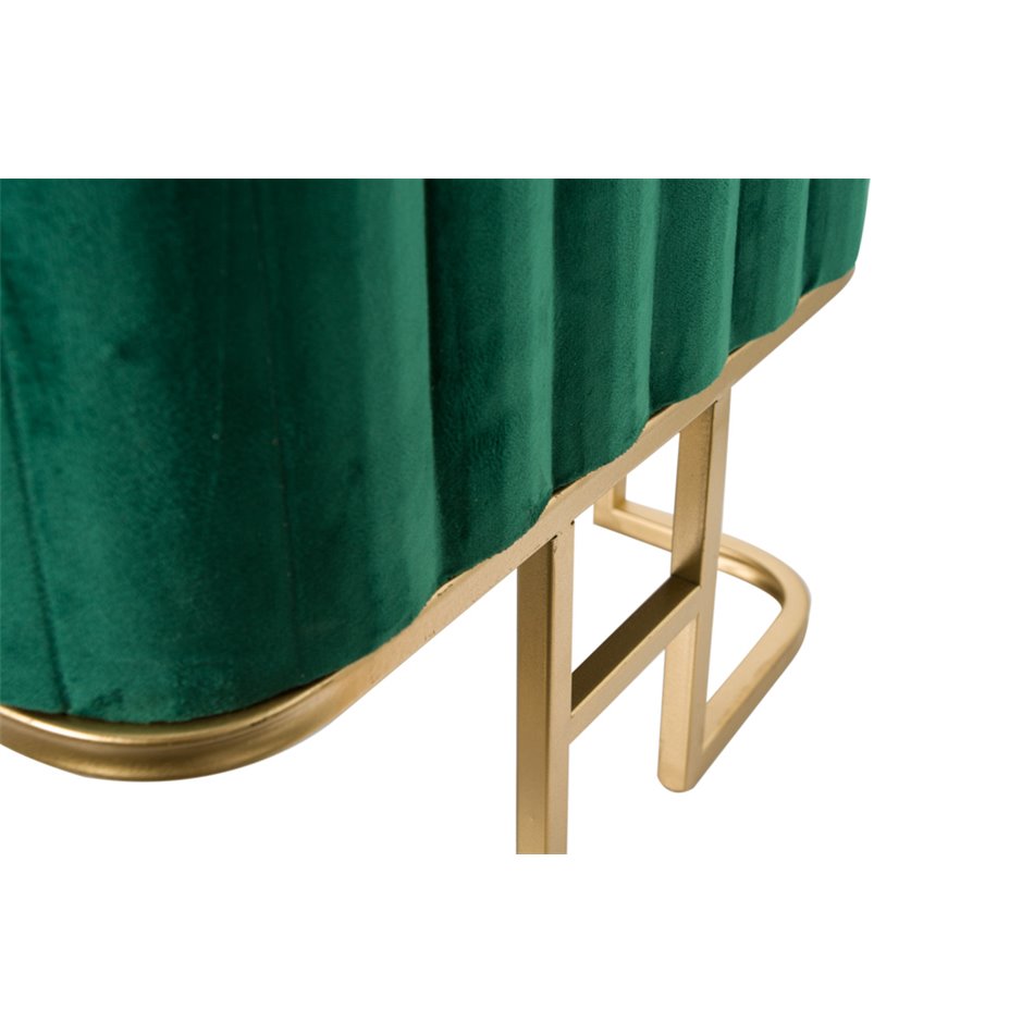 Bench Faro L, green, 110x40x47cm