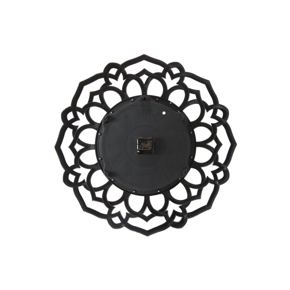Plastic wall clock Arabesque, golden, D60cm