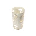 Umbrella holder, metallic, creme/golden, D24 x44cm