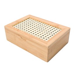 Bamboo tea box, 24x16.5x7.5cm