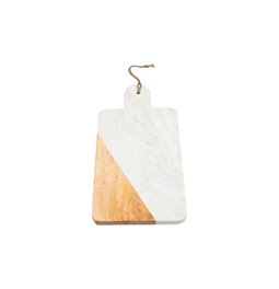 Serving board, white marble, 30x15cm