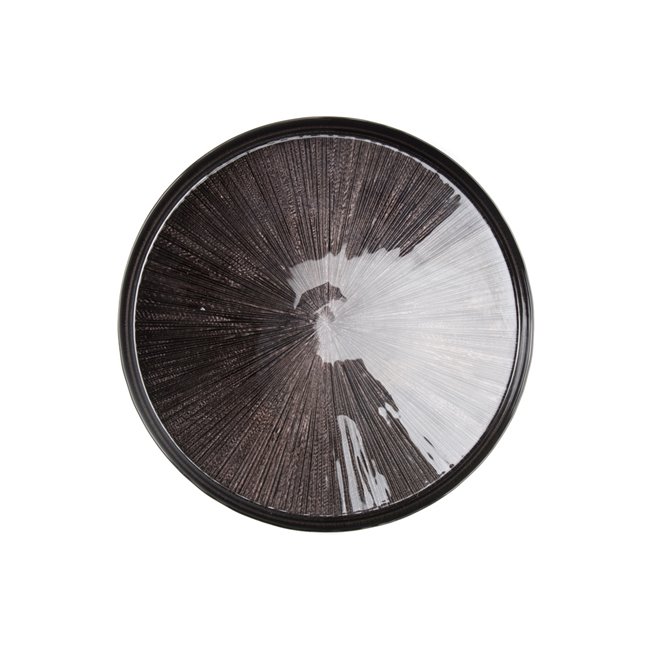 Dinner plate Astra, black, D28cm
