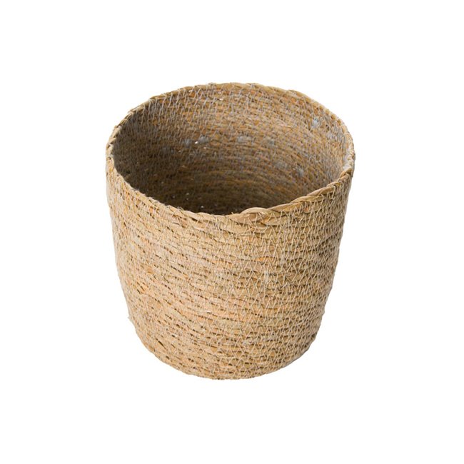 Basket Rond S, natural, reed,  D18 x H 18cm
