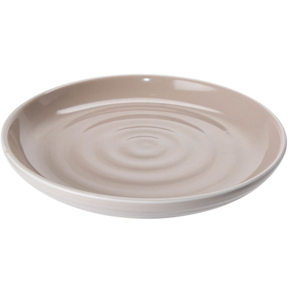 Two colored plate S, beige, D20.5cm