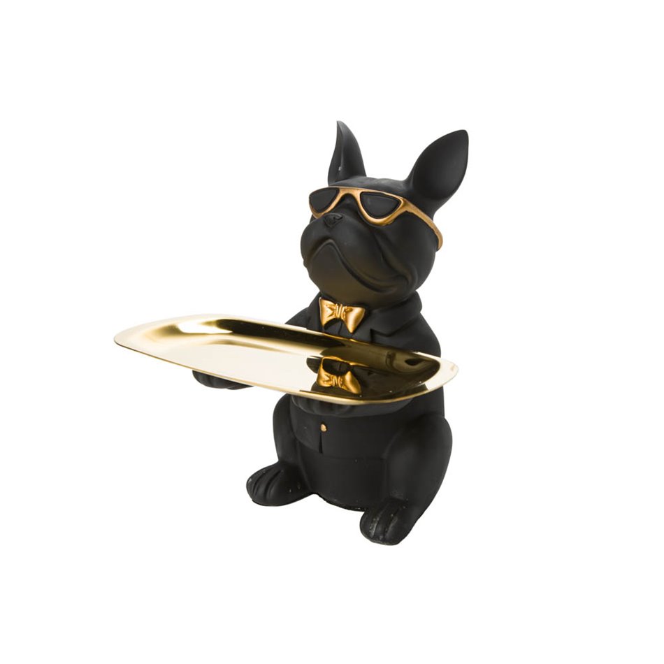 Decorative trinket tray Bulldog, 21cm