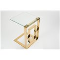 Side table Eisenberg, golden, 40x40x55cm