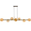 Ceiling lamp Rade amber, L140x35xH50cm, G9x8  LED 5W