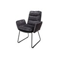 Armchair Tando anthracite, H89x60x64.5cm, seat h52cm