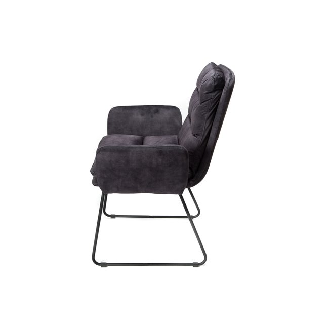 Armchair Tando anthracite, H89x60x64.5cm, seat h52cm