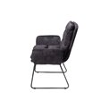 Armchair Tando anthracite, H89x60x64.5cm, seat h52cm