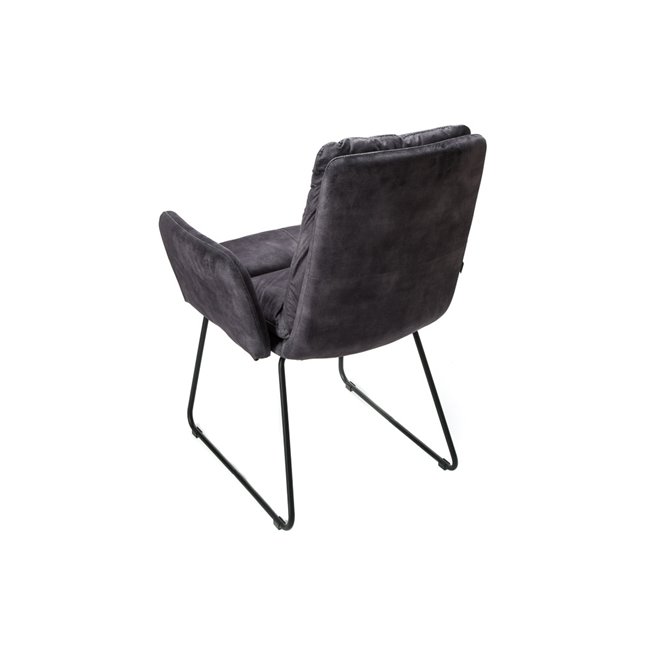 Armchair Tando anthracite, H89x60x64.5cm, seat h52cm