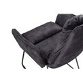 Armchair Tando anthracite, H89x60x64.5cm, seat h52cm