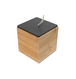 Bamboo food storage M,  10.5x10.5.xH 11cm