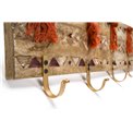 Hanger Haci with 5 hooks, wood, H17x2x67.5cm