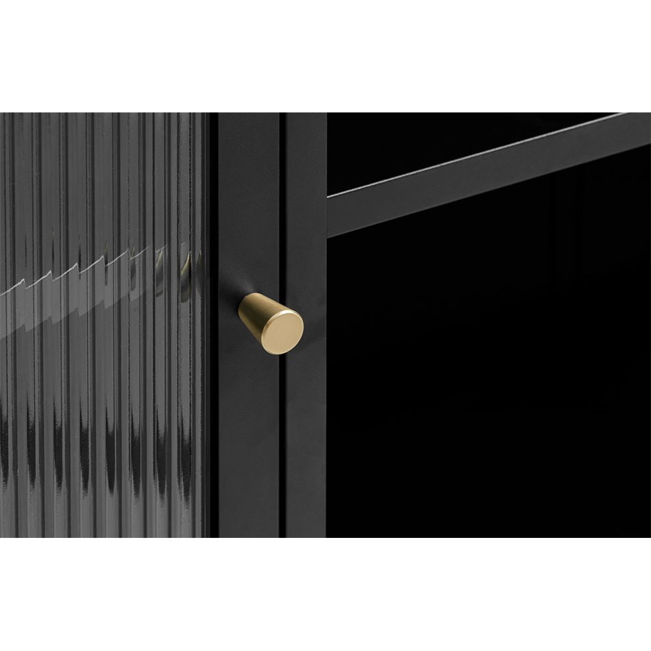  Puhvetkapp Bronco, 3 uksed, metall, must, H85.3x132.2x40.3cm