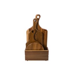 Akaatsia puidust lõikelaua komplekt