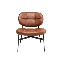 Armchair Enzo, brown, 75x62x70cm, seat h-43cm