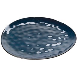 Plate Du Temps, blue, 2.3x27.5x23cm