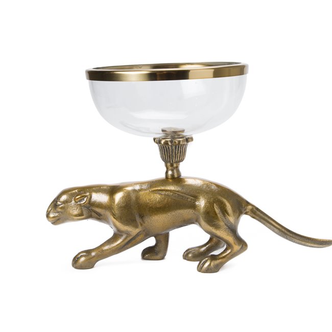 Decorative dish Leopard, 38x20x25cm