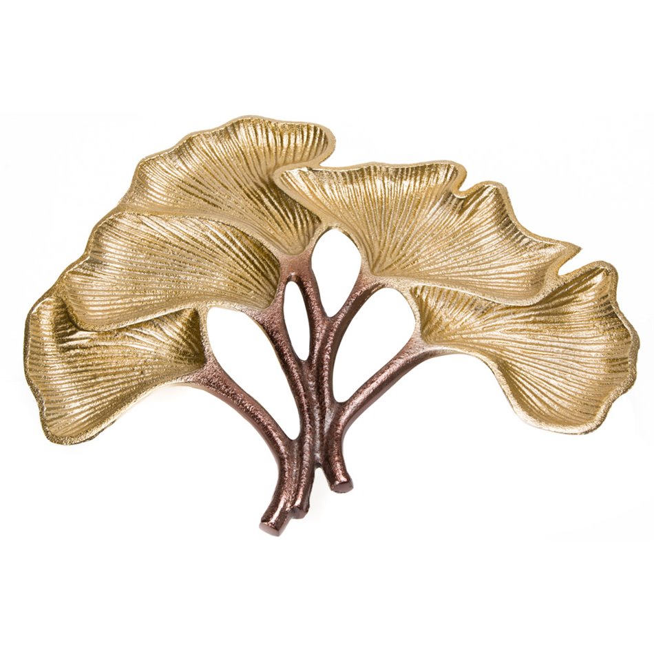 Decor table Banita ginko leaf, 41x37cm