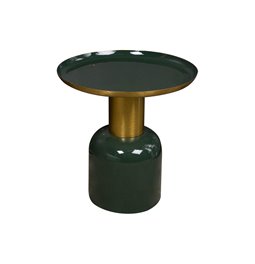 Table Lilla, brass pating with enamel, D41x41cm