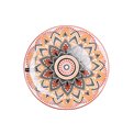 Plate Mandala, orange, D26cm
