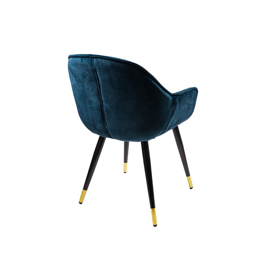 Chair Saronno, teal, 58x63x81cm, seat height 46cm