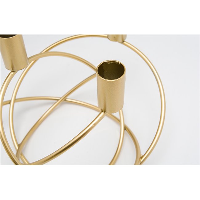 Candle holder Toritto, golden, 26x20x15cm
