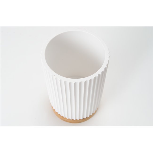 Toothbrush holder Modern, white, 11x9cm