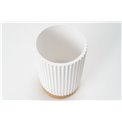 Toothbrush holder Modern, white, 11x9cm