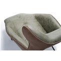 Armchair Dandy SK-15, green/brown, 91x125x75cm, seat h40cm