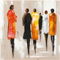 Acrilic painting Fashion walk, 70x70cm