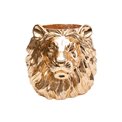 Decorative planter Lion, golden, 44x40x38cm