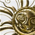 Wall decor Kila Sun, golden, D77x3cm