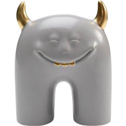Deco object  Funny Teeth, grey, H15x12.5x6cm