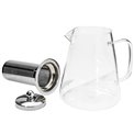 Teapot glass, 1.3L, H18.5x17x13.5cm