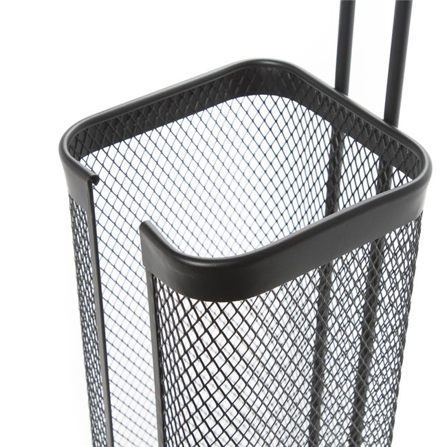 Paper holder Mayaj , metal, black, H73.3x17.6x15.7cm