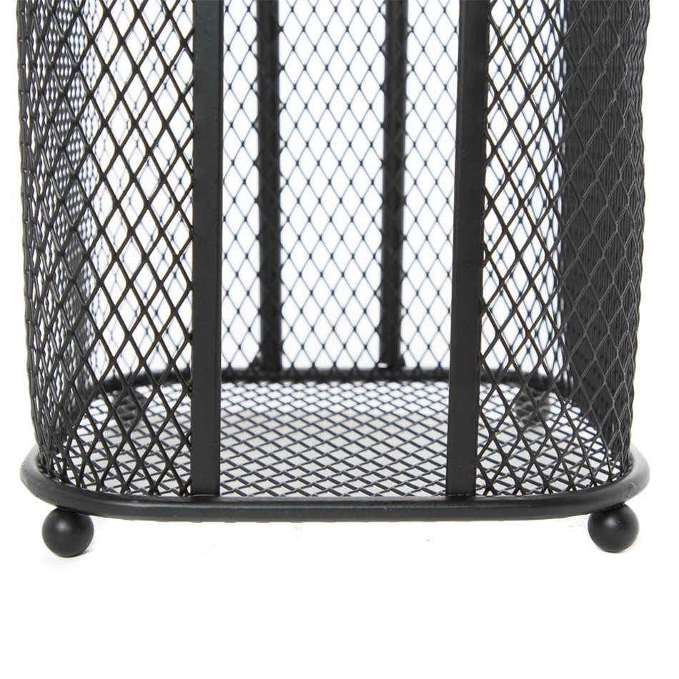 Paper holder Mayaj , metal, black, H73.3x17.6x15.7cm