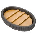 Soap dish Modern, charbon, H2.5x12.5x9cm