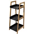 Rack Natureo 3 tier, black, H88.5x32.8x37cm