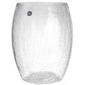 Vase Cracked, glass, H28cm, D22cm