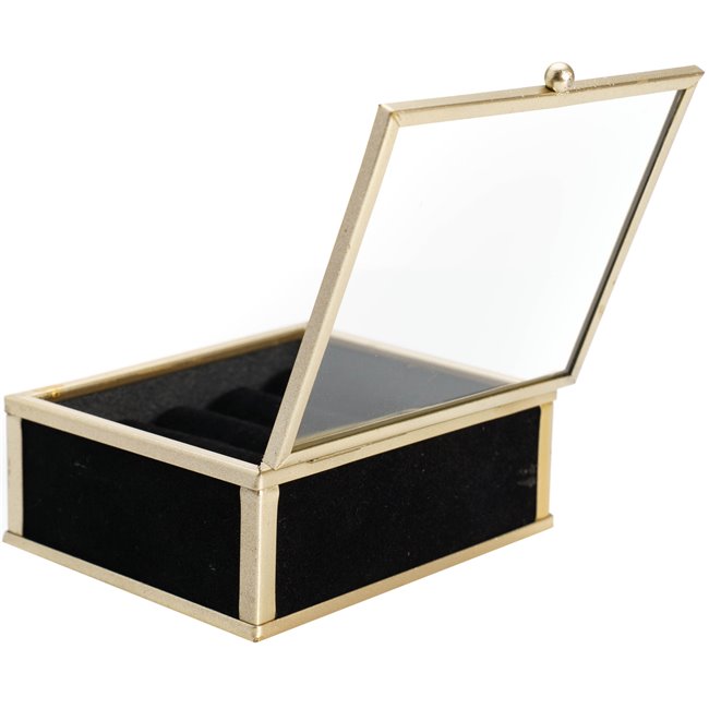 Jewelry box Penelope, black, H4x10x9cm