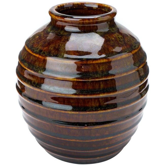 Vase Green II, ceramic, H16  D14cm