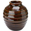 Vase Green II, ceramic, H16  D14cm