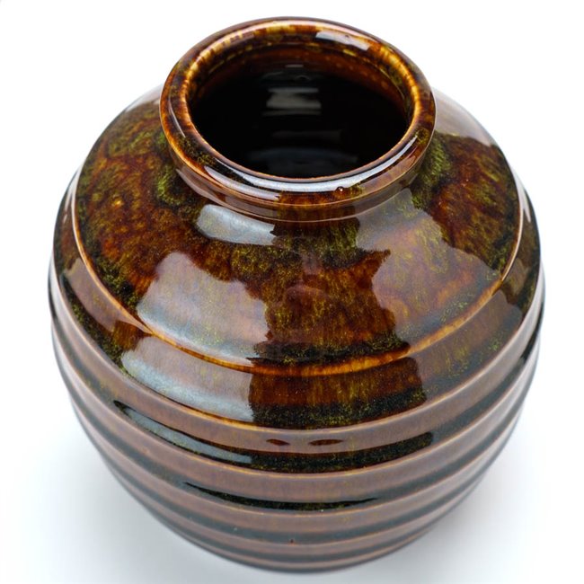 Vase Green II, ceramic, H16  D14cm