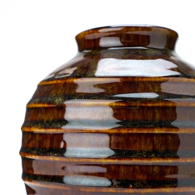 Vase Green II, ceramic, H16  D14cm