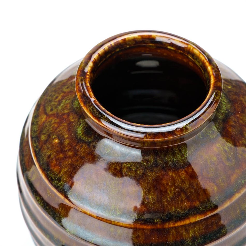 Vase Green II, ceramic, H16  D14cm